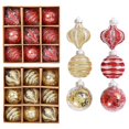 thumbnail image 2 of Gibobby 9PCS Diseño creativo de Navidad exquisita Ventas al por Suministros decorativos de Navidad Diseño de sitios decorativa de regalo del festival(Rojo), 2 of 5