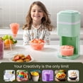 thumbnail image 7 of Elite Gourmet Snow Cone & Shaved Ice Maker, ESI2215M, Refreshing Slushies, Margaritas, Boba Drinks, Snow Cone & Holder and Ice Mold, Use Cubed & Bagged Ice, Stainless Steel Shaving Blade, Mint, 7 of 7