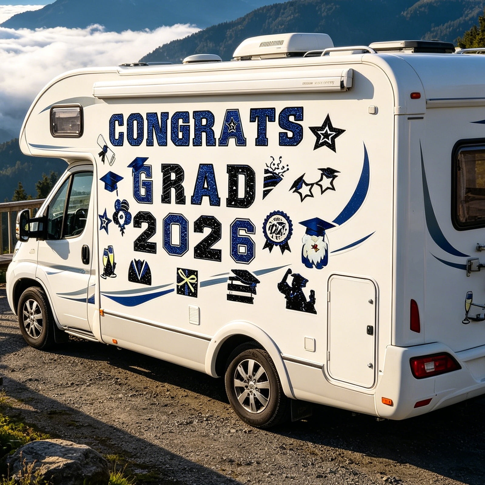 Car Magnets, 2026 Graduation, Suitable for Graduation Celebration, Have 30 Pieces Decorative Magnets