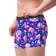 thumbnail image 3 of Rateoe colorful mushroom Skull rainbow Mens Boxer Briefs Poly Spandex Performance Boxer Briefs Underwear Hem Boxer Briefs - X-Large, 3 of 8
