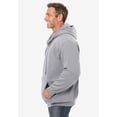 thumbnail image 3 of Kingsize Men's Big & Tall Fleece Zip-front Hoodie Jacket, 3 of 6