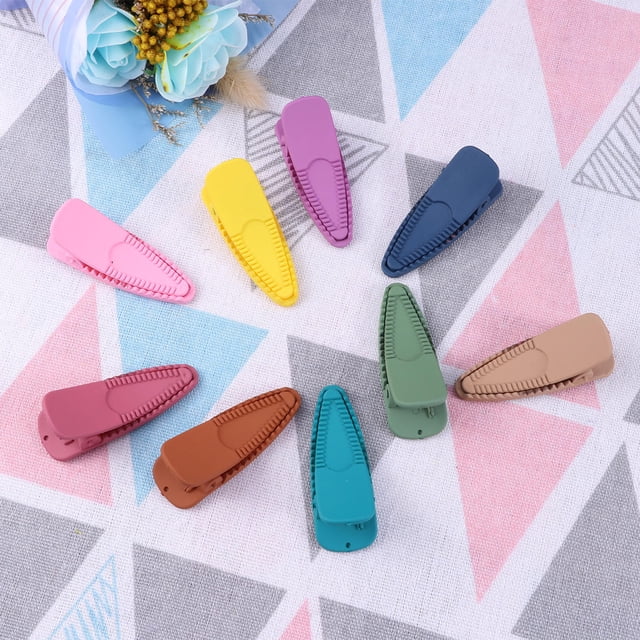 HAMPPLIES 36Pack Assorted Color Small Hair Barrettes For Girls And Women Accessories