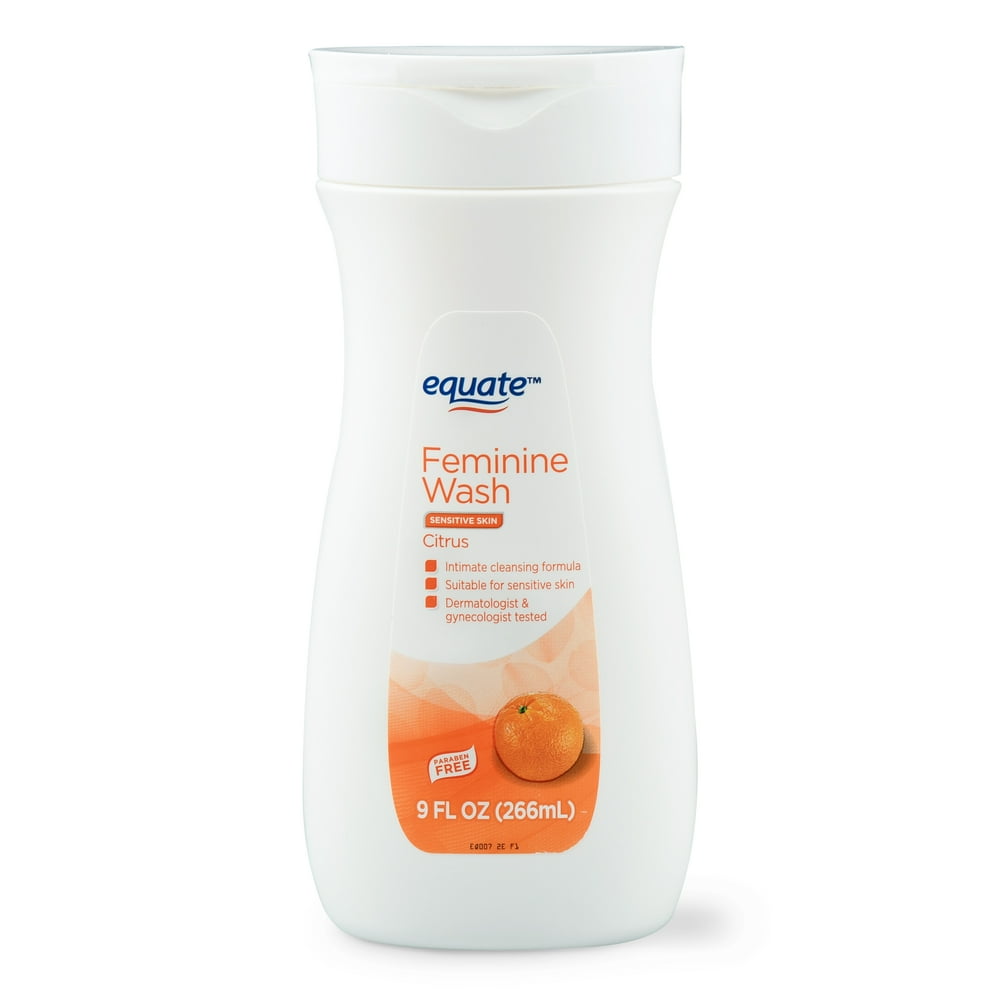Equate Sensitive Skin Feminine Wash, Citrus, 9 fl oz.