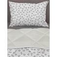 thumbnail image 3 of Diamond Comforter & Sham Bedding Set, Outline Diamond Shapes Simplistic Crystal Linear Art Illustration, 3 pcs Duvet Set Microfiber Filling Quilt, 5 Sizes, Charcoal Grey and White, by Ambesonne, 3 of 4