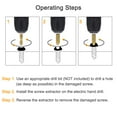 thumbnail image 4 of Unique Bargains #1 1/4' Hex Shank Titanium Coated High Speed Steel Damaged Screw Extractor, 4 of 5