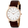 thumbnail image 2 of Bulova Men's Gold Finish Watch with Leather Strap 97A106, 2 of 3