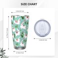 thumbnail image 6 of Llama and Cactus Tumbler 20oz Animal Stainless Steel Vacuum Insulated Tumblers with Lid and Straw Green Travel Coffee Mug Tea Wine Cups Water Bottle Gifts for Women Llama Lovers, 6 of 6