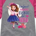 thumbnail image 3 of Fancy Nancy - Bonjour French For Hello - Toddler And Youth Girls Raglan Graphic T-Shirt, 3 of 5