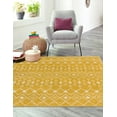 thumbnail image 3 of Rugs.com Moroccan Trellis Collection Rug – 5 Ft Square Yellow Medium Rug Perfect For Living Rooms, Kitchens, Entryways, 3 of 7