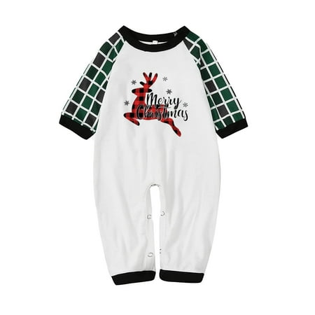 

LWZWM Christmas Matching Family Pajamas Sets Christmas PJ s Holiday Family Pajamas Xmas Sleepwear Top+Pants Toddler 6 Months