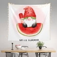thumbnail image 2 of Sikiie Watermelon Gnome tapestry wall hanging home decor for bedrooms, living rooms, dorms 60x51in, 2 of 6