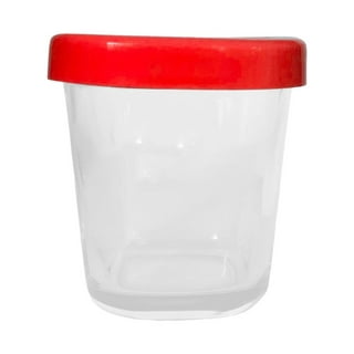 UPKOCH 6pcs Clear Glass Jars Glass Yogurt Container Replacement