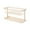 Beige-327, variant on Sink Organizer Shelf for Kitchen Double Sink, Abs Plastic Sponge & Soap Dispenser Holder with Sloped Draining & Removable Divider, Space-saving Organizer for Kitchen and Bathroom Countertops