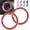 B-red, variant on ToBeQueen Crystal Rhinestone Ring for Car Bling Decal for Vehicle 2Pcs Auto Engine Start Stop Decoration for Women Girl,Interior Ring Push to Start Bling Pink