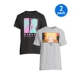 thumbnail image 6 of Naruto Shippuden Men's & Big Men's Neon Anime Graphic Tees Shirts, 2-Pack, Sizes S-3XL, Naruto Anime Men's Tee Shirts, 6 of 6