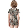 thumbnail image 3 of Himiko Toga Boys Rash Guard Set 2 Piece Swimsuits Short Sleeve Bathing Suits with Trunks, 3 of 7