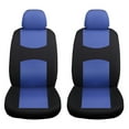 thumbnail image 4 of Universal 5 Seat Car Seat Covers, Black-Blue Trim, Full Surround Protection for Cars SUVs Trucks, Anti-Wear, All-Season Complete Interior Set, 4 of 9
