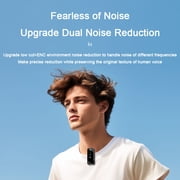 Mini Portable Wireless Lavalier Microphone, Double Noise Reduction, Plug and Play, Super Range, Applicable to Mobile Phone Computer Recorder