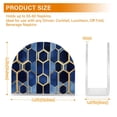 thumbnail image 4 of Yayeee Napkin Holder for Table Kitchen Paper Tissue Organization, Blue Hexagon Pattern, 4 of 8