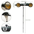 thumbnail image 3 of Muyoka Molino de viento Willkey, Spinner de viento de coche de carreras de acero inoxidable, escultura de viento colgante creativa resistente a la intemperie Muyoka Hogar, 3 of 7