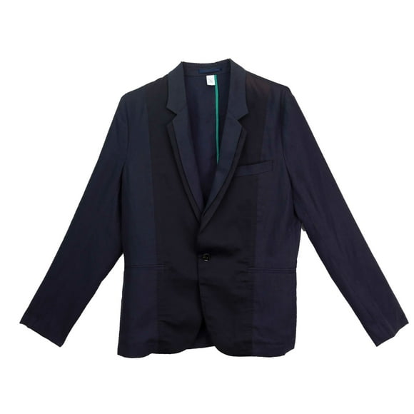 Paul Smith Men's Navy Gents Linen Casual Jacket Sport Coats & Blazer - XL