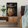 thumbnail image 5 of Qisvanset 12x16 Inch 2D Flat Framed Canvas Art, Western Leopard Cowboy Hat Wild West Country Home Wall Decor, 5 of 5