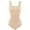 Wide Strap - Beige, variant on Vaslanda Women Waist Trainer Seamless Round Neck Tummy Control Shapewear Bodysuit