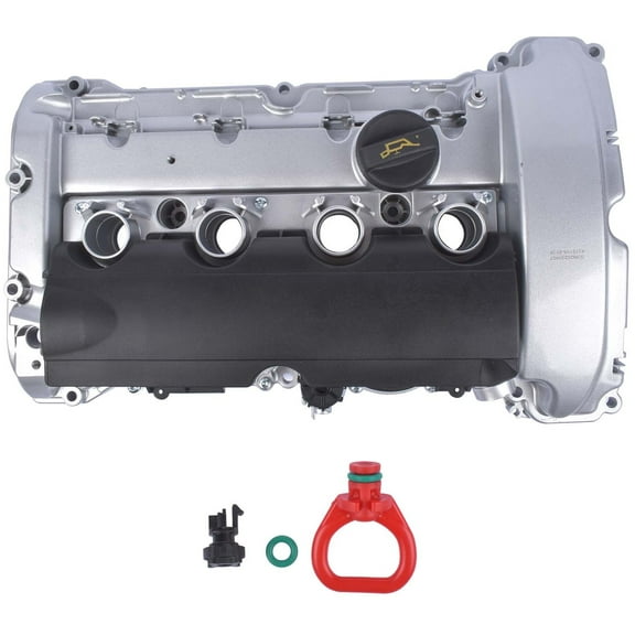 GELUOXI Aluminum Engine Valve Cover Kit w/Gasket & Cap for 2007-2012 Mini Cooper R55 R56 R57 R58 R59