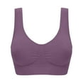 thumbnail image 4 of RYRJJ Sports Bras for Women - Unpadded Wirefree Seamless Support Bra for Yoga Gym Workout Fitness, 4 of 6