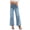 Wash blue, variant on High Waist Casual Women Ankle Jeans Straight Leg Denim Pants