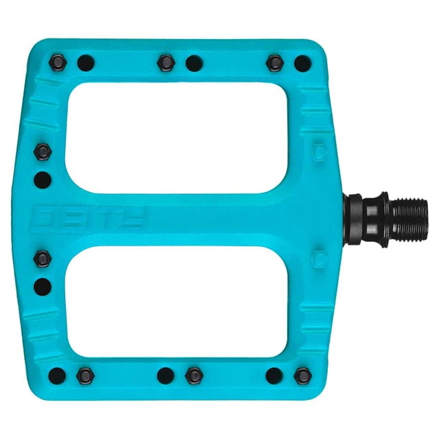Deity , DFTAP, Pédales à Plateforme, Corps : Nylon, Broche : Cr-Mo, Turquoise, Paire