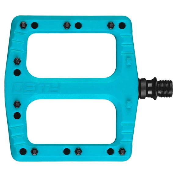 Deity , DFTAP, Pédales à Plateforme, Corps : Nylon, Broche : Cr-Mo, Turquoise, Paire
