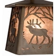 thumbnail image 4 of Meyda Tiffany 182067 Elk At Dawn 10" Wide Pendant - Copper, 4 of 7