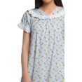 thumbnail image 2 of Moomaya Printed Short Sleeve Nightdress For Women Cotton Sleepwear Gown, 2 of 5