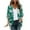 Blue, variant on Lightweight Cardigans For Women 3/4 Length Sleeve Floral Printed Tops 2024 Summer Fall Trendy Casual Loose Open Front Cardigan Jackets