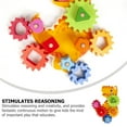 thumbnail image 3 of OUNONA Gear Building Toy Set Bright Colors Educational Learning Activity 1 Set, 3 of 7