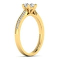 thumbnail image 4 of 1.00 Carat TW Women's Moissanite Solitaire Engagement Ring in 18k Yellow Gold Plated Over Silver (Size 8.5), 4 of 4