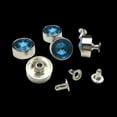 thumbnail image 2 of 5 rivets en Strass, rivets Tubulaires, rivets Décoratifs, rivets Décoratifs, Bleu Clair, 2 of 8