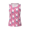 thumbnail image 5 of Goofa Rabbit Holding Flowers Printed Womens Workout Tops for Women Sleeveless Yoga Shirts Athletic Running Tank Tops Sleeveless Gym Clothes Workout Apparel-X-Large, 5 of 9