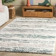 thumbnail image 2 of SAFAVIEH Fontana Danica Abstract Shag Area Rug, Ivory/Green, 6'7" x 6'7" Square, 2 of 7