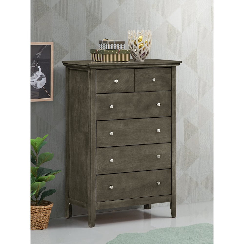 Glory Furniture Hammond Chest in Gray Color