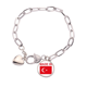 thumbnail image 1 of en turquía país amor Pulsera de cadena de corazón joyería encanto moda, 1 of 3