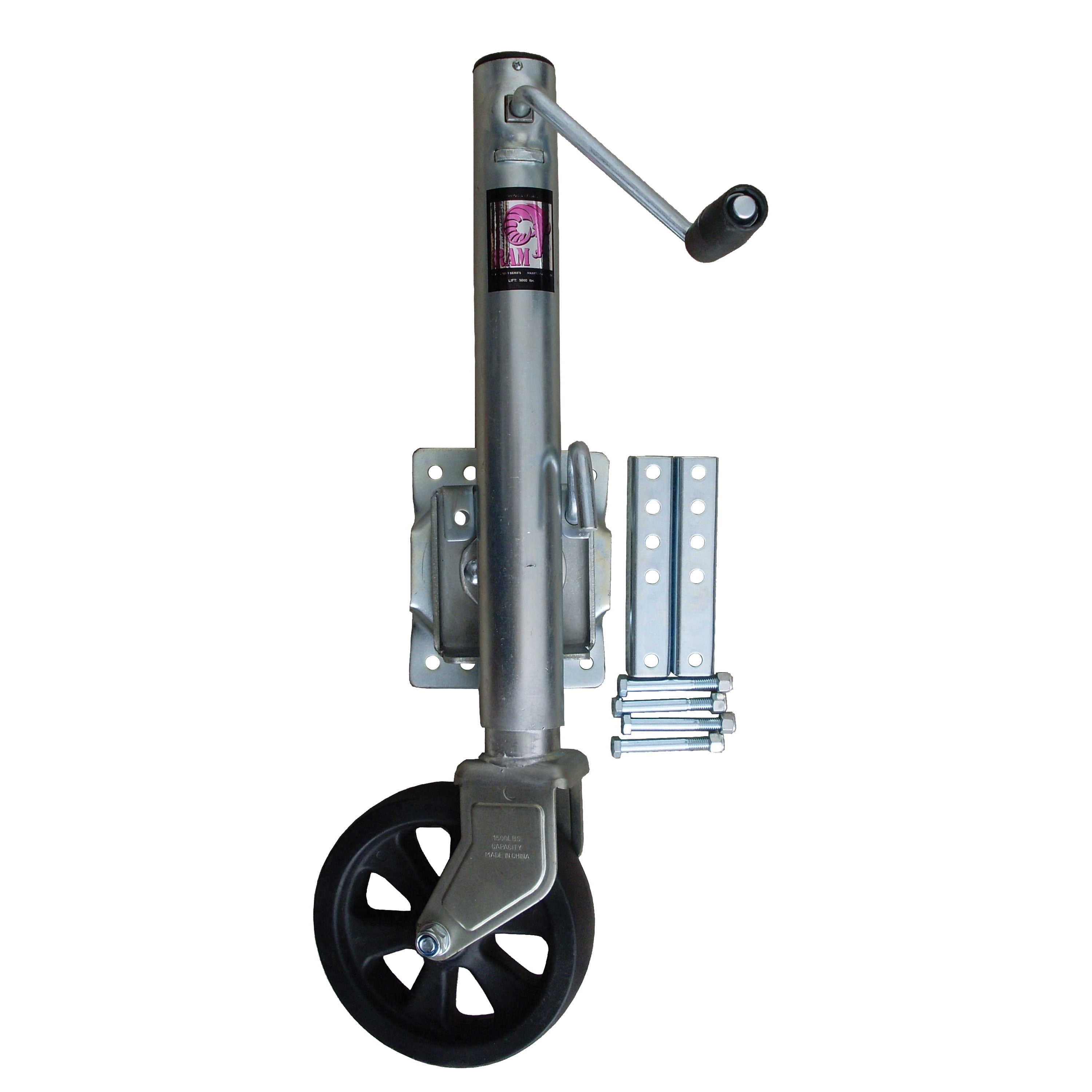 Ram MJ1500BBXDWL Swivel Tongue Jack 1,500 lb, Boxed