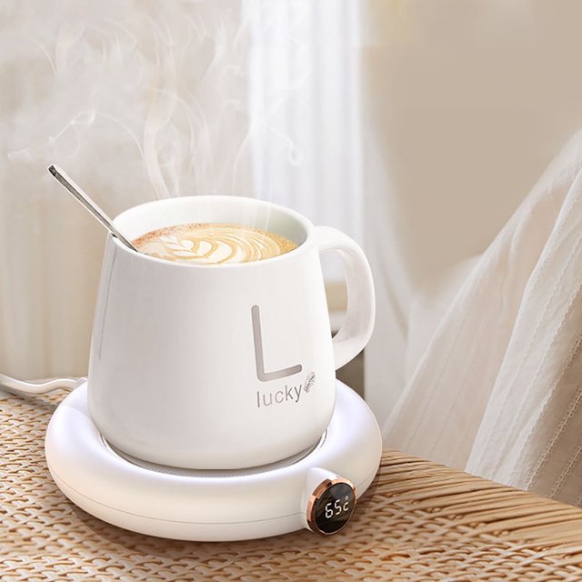Coussin Chauffant Constant Intelligent Usb Coussin Chauffant Automatique Base Sensation Isolation Coussin Chauffant Tasses Non Difficiles Grand Écran Affichage Offres du Jour Liquidation Cadeaux pour Femmes/hommes