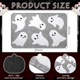 thumbnail image 2 of Halloween Ghost Bathroom Rug Cute Spooky Halloween Bathroom Decor Non Slip Halloween Bath Mat Machine Washable Ghost Shower Floor Mat Halloween Rug for Bathroom Home Decor(Gray, White), 2 of 6
