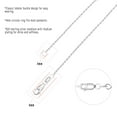 thumbnail image 3 of DITURITA Sterling Silver 1.4mm Silver Jewelry Elegant Silver Necklace for Women and men Complimentary 2-inch extension chain18+2/22+2/24+2 Inch, 3 of 5