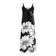 thumbnail image 4 of Vestido de Verano Casual de las Mujeres, Impresión Plegada Casual de Verano, Vestido de Cuello en V sin Mangas de Camis, 4 of 8