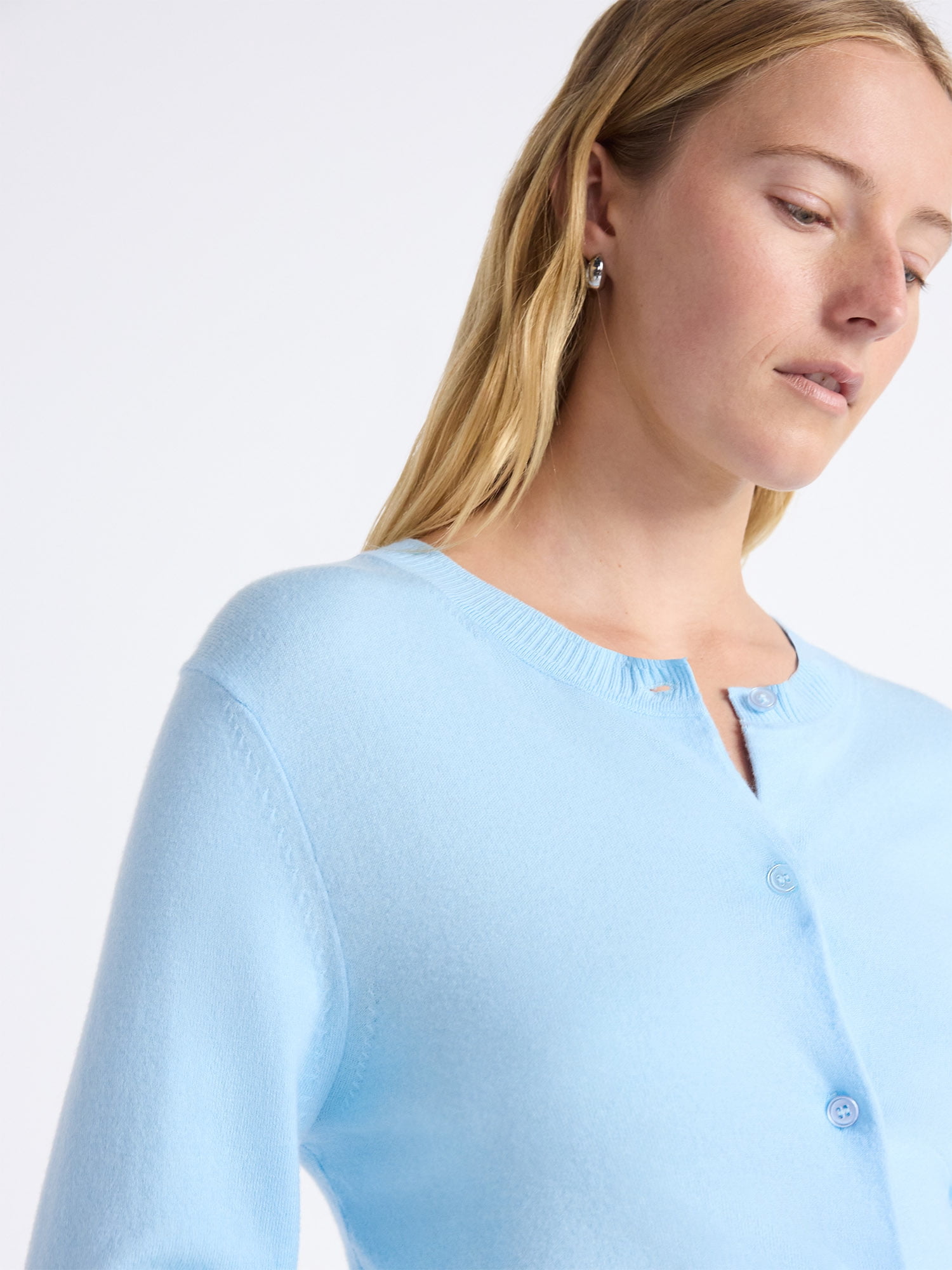 Free Assembly Women's Solid, Stripe, & Print Classic Cozy Yarn Cardigan Sweater, Lightweight, Sizes XS-4X