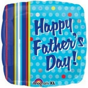 Loftus International A2-3854 18 in. Fathers Day Dots & Stripes Balloon