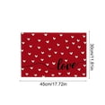 thumbnail image 3 of Valentine's Day Placemats Set, Polyester Fabric Table Mats with Heart and Love Patterns, 17.72x11.81 Inch Washable Dining Table Decor for Romantic Dinner, Party, or Holiday Celebration, 3 of 6